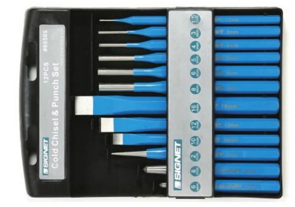 תמונה של סט מקבים + אזמלים 12 י"ח סיגנט