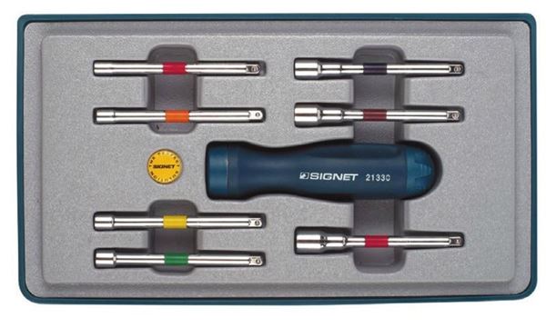 Picture of סט מברג רצט + בוקסה 8 י"ח סיגנט