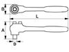 תמונה של ידית רצ'ט "1/2 מבודדת 1000V באקו