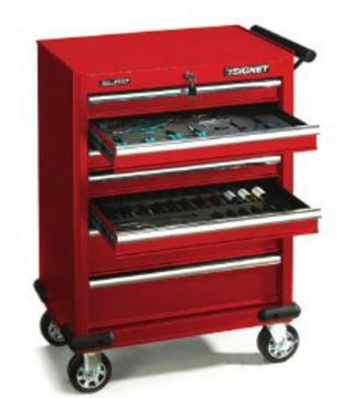 Picture of ארון/עגלת כלים מאובזרת אדומה 168 כלים סיגנט