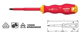 Picture of Insulated Phillips screwdriver PH0 ╳ 60mmL