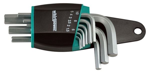 תמונה של סט מפתחות אלן קצר 1.5-10 מ"מ, 9 י"ח ווירלפאוור