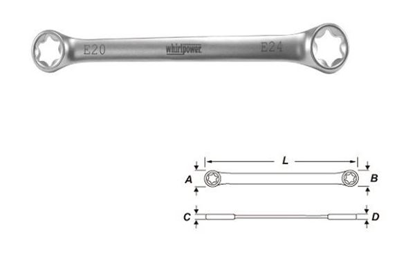 Picture of Double Ring Torks Wrenches, Straight