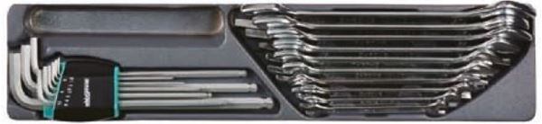 Picture of Double Open End Wrenchs And Hex Key Set,19pcs