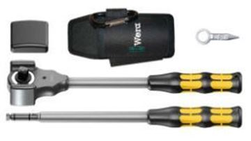 Picture of סט קולוס KOLOSS, רצ'ט משולב עם פטיש,דרייב 1/2" עם מאריך ונרתיק סדרה 8002 וורה