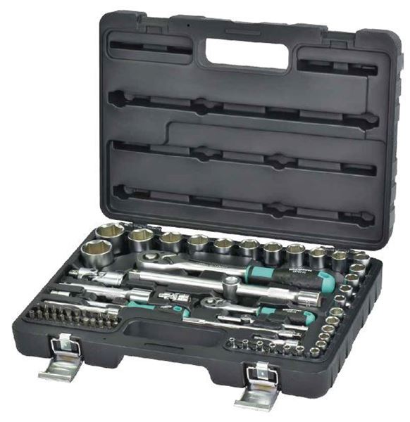 תמונה של סט בוקסות "1/2 ו- "1/4 מעורב מ"מ הכולל 62 י"ח ווירלפאוור