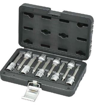 Picture of סט בוקסות באורך 100 מ"מ 1/2" TP, ריבה RIBE הכולל 9 י"ח ווירלפאוור