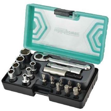 Picture of סט בוקסות 1/4" מ"מ  18 י"ח ווירלפאוור