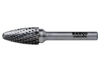 Picture of פצירה מסתובבת וידיה קונית - קצה קונוס, עדינה fine, קנה 6 מ"מ  מידות : קוטר ראש 6 מ"מ, אורך עבודה:18 מ"מ, אורך כללי:50 מ"מ בקו