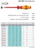 Picture of מברג שטוח 1000V -סדרה 100  עם קצה לייזר למניעת החלקה VDE סדרה:160 i VDE וורה