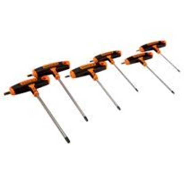 Picture of TORX® screwdriver set with T T10-T40 handle grip - 6 pcs BAHCO