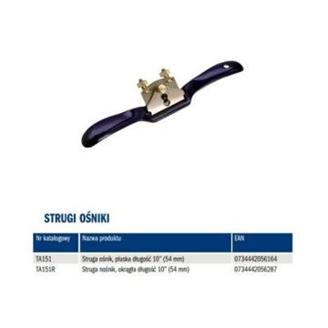 Picture of מקצוע איכותי SPOKESHAVE משטח שטוח לעיצוביי משטחים  קמורים דגם TA151 אירווין