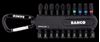 Picture of 1/4" Impact Torsion Bit Set for Phillips/Pozidriv/TORX® with Soft Plastic Holder, 25 mm bits- 10 Pcs  BAHCO