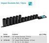 Picture of  Impact Sockets Set, 12pcs WHIRELPOWER