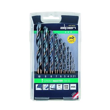 Picture of Sprint Drills Set Master 1-10 by 1mm HSS TM10 Alpen Jumps