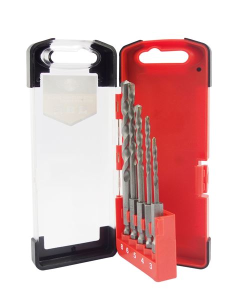 Picture of masonry drills with hex shank