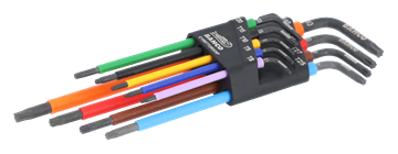 Picture of Long TORX® Coloured L-Key Set - 9 Pcs BAHCO