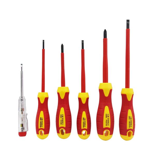 Picture of סט מברגים מבודד 1000 וולט עם טסטר 6 י"ח 