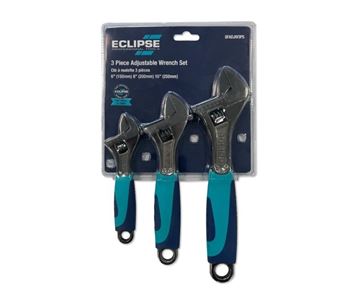 Picture of  3 piece Soft-Feel Handle Adjustable Wrenches Set Eclipse