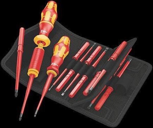 תמונה של סט מברגים מתחלפים 16 יחידות מבודדים 1000V וורה