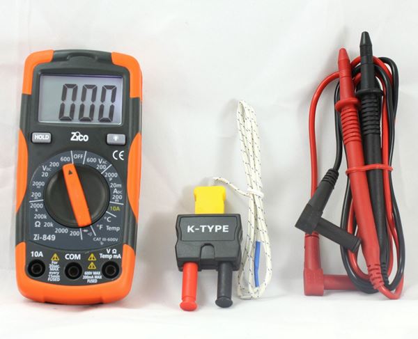 Picture of Basic professional multimeter + temperature ZICO