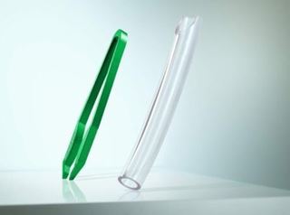 Picture of High-quality cosmetic tweezers made of aluminium with slanted tips