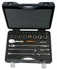 Picture of  1/2" Square Drive Socket Set with Metric Bi-Hex Profile and Pear Head Ratchet/Extension Bars - 27 Pcs/Case
BAHCO