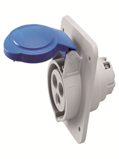 Picture of IP44 10°P.RECEPTACLE 2P+E 16A 23