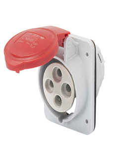 Picture of IP44 10°P.RECEPTACLE 3P+E 32A 40