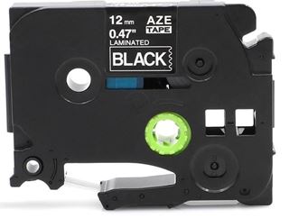 Picture of White on Black 12mm*8m Brother