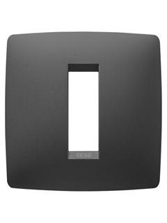 Picture of ONE PLATE 1-GANG SATIN BLACK