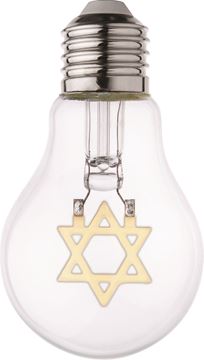 Picture of A60 Clear Bulb AC220-240V – 4000k E27 Star David