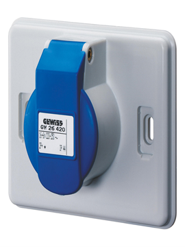 Picture of 16A 2P+E 220V IEC309 SOCKET OUTL