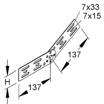 Picture of מחבר ציר לתעלה פח מחורצת RGV 60