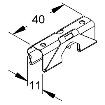 תמונה של תפס נירוסטה להידוק מכסה תעלה RDHF 9 E2