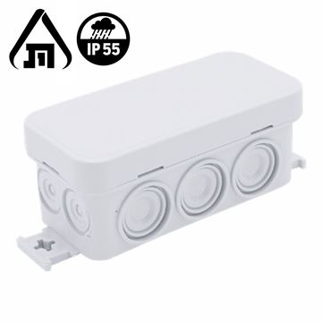 תמונה של קופסת סעף °850 מיני 84X42X38 מ"מ IP-55 תקנית
