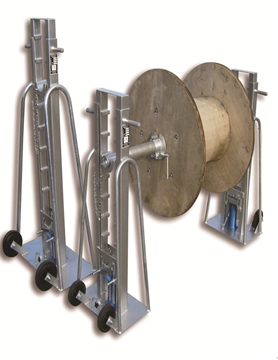 Picture of PAIR (2) HYDRAULIC CABLE DRUM TRESTLE