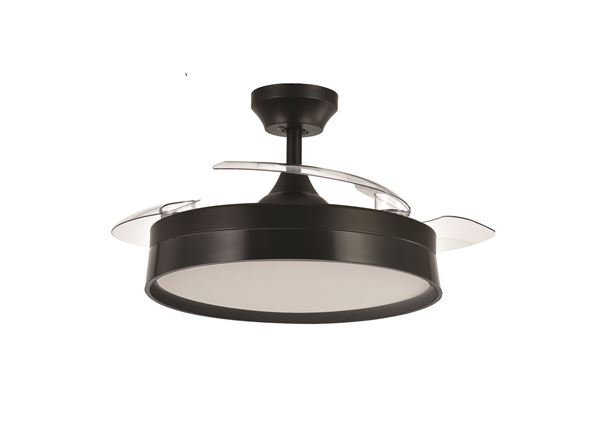 Picture of NEWTON JOY 42" FOLDING FAN BLACK+LED 3CCT