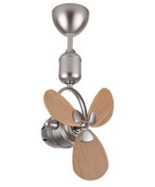 Picture of NEWTON PICH 16" FAN BRUSH NICKEL+LIGHT WOOD