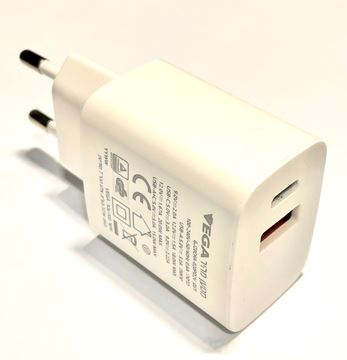 Picture of CHARGER ADAPTOT USB A+C PD 20W QC3