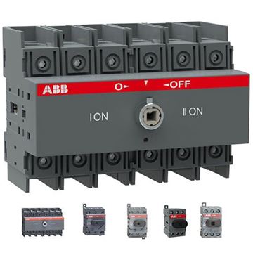 תמונה של מנתק בעומס 40A תלת פאזי עם ידית OT40F3