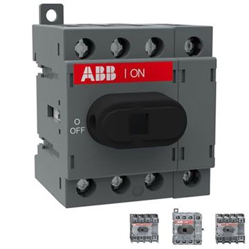 תמונה של מנתק בעומס 40A ארבע פאזי עם ידית OT40F4N2