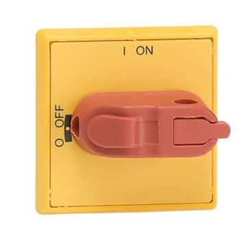 תמונה של ידית אדום צהוב ל-22 ממ עבור OHYS 3PH OT16-OT40FT