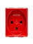 Picture of 2P+E 10/16A ISRAELI RED SOCKET