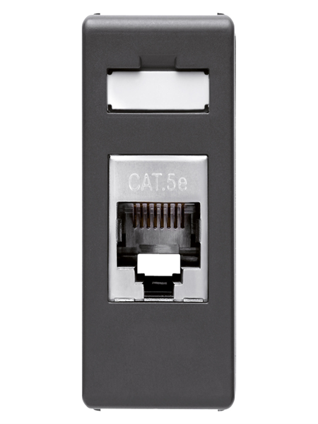 תמונה של שקע מחשב RJ-45 מסוכך SYS BLACK