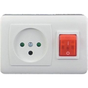 תמונה של שקע+מפסק דו-קוטבי NK עה"ט