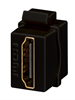 Picture of HDMI KEYSTONE JACK INLINE COUPLER BLACK