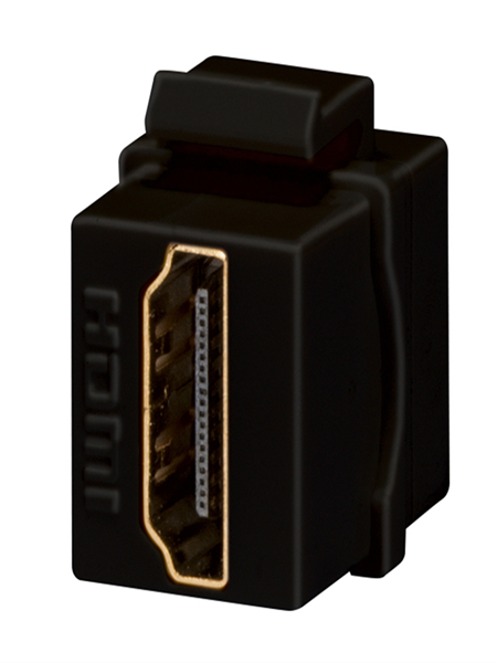 Picture of HDMI KEYSTONE JACK INLINE COUPLER BLACK