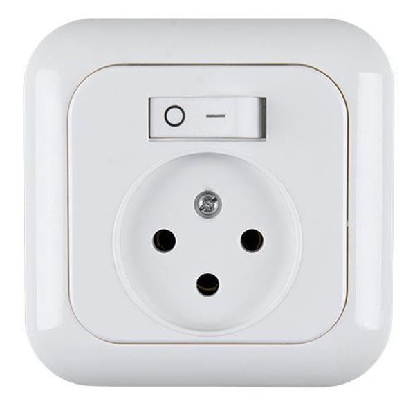 Picture of Socket+switch Euro