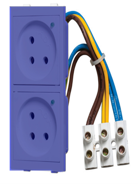 Picture of blue couple sockets